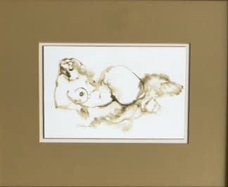 "Fekvő Akt/Liegender Akt" von Ruttkay Sándor auf art24
