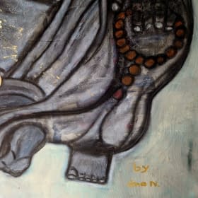 "Buddha under Cherry" von Art by Tina N. auf art24