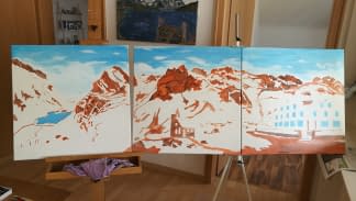 "Meglisalp Triptychon" by Simon D. Streit on art24