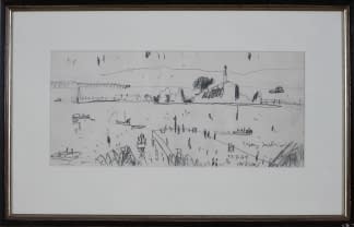 "Landschaftszeichenskizze Trpanj" de Josef Kilián sur art24