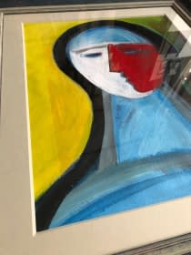 "Festőangyal/Maler Engel" de János Aknay sur art24