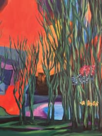 "Hinter dem Blumenwald" von Regula Nef auf art24