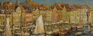 "Warm evening in Copenhagen" by Anton Kolokolov on art24