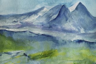 "Eiger, Mönch und Jungfrau im Föhn" by Angela Roos-Maguire on art24