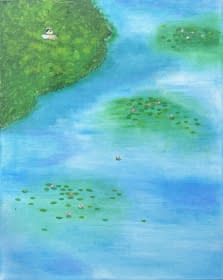 "Water lilies 2" by Loïc Lippi on art24