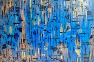 "Blue sky and gold sun" von PamKes auf art24