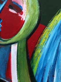 "Festőangyal/Maler Engel" von János Aknay auf art24