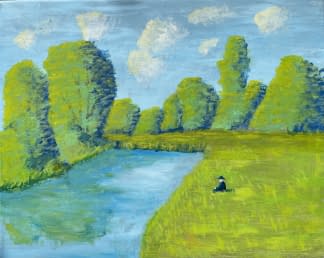 "A Quiet Moment by the River" by Loïc Lippi on art24
