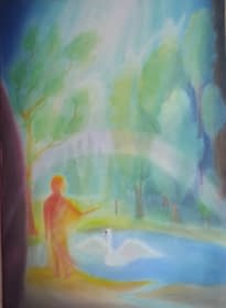 "Begegnung mit Schwan" by Christopher Baumann on art24