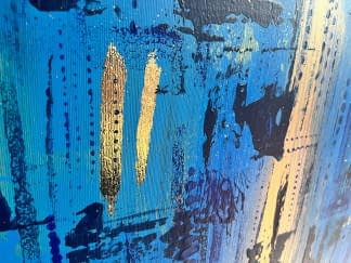 "Blue sky and gold sun" by PamKes on art24