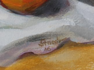 "Apfel mit Messing Vase" de Hans sur art24