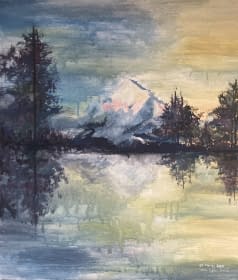"la solitude de la montagne" von Leah Sophie auf art24