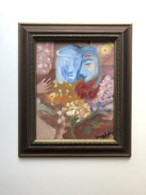 "Pár virággal/Ein Paar mit Blumen" by Katalin Szabadi on art24