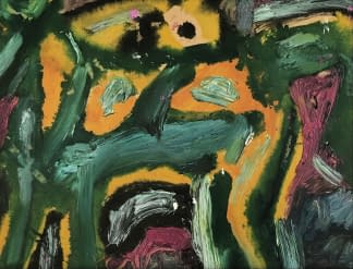"Legelő lovak / Grasende Pferde" von Pasaréti Csepeli Varró Németh Miklós auf art24