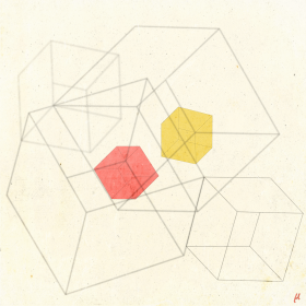 "Tumbling Cubes" von Mu auf art24