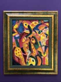 "Combfixes nő lovagol / Reiterin in Strumpfhosen" by Pasaréti Csepeli Varró Németh Miklós on art24