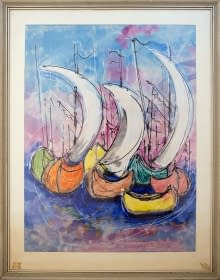 "Segelschiffe" by Maximilian Hilpert on art24