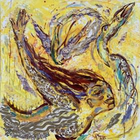 "Im goldenen Fluß." von Michele Cyranka auf art24