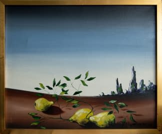"3 Zitronen in Felsenlandschaft" by Maximilian Hilpert on art24