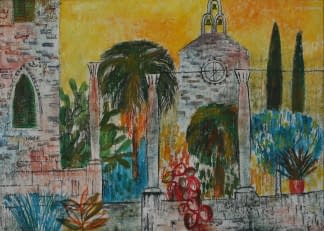 "Zahrada u kostelikà (dt. Garten an der Kiche)" de Dana Hlobilová sur art24