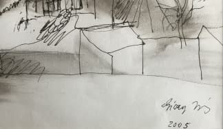 "Szt. Mihály Templom/Szt. Mihály Kirche" von János Giczy auf art24