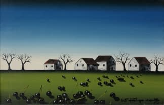 "Dorf" by Maximilian Hilpert on art24
