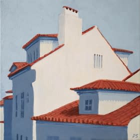 "Red Rooftops of Lissabon" von Daria Startseva auf art24
