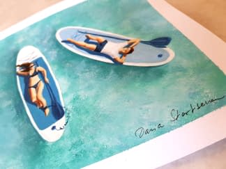 "Paddleboarders" von Daria Startseva auf art24