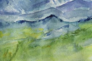 "Eiger, Mönch und Jungfrau im Föhn" by Angela Roos-Maguire on art24