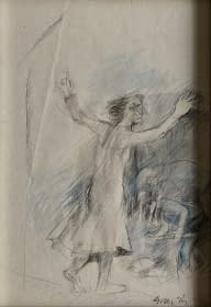 "Oltalom/Schutz" de János Giczy sur art24