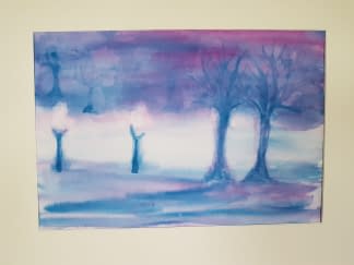 "arbre sous le brouillard" by Françoise Jeanrenaud on art24