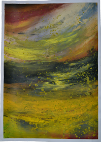 "storm at the beach" de Sandra Hine sur art24