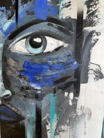 "Blue Spirit" von SoulART LINDAbstrakt auf art24