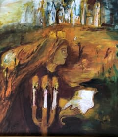 "Álmodozó hercegnő/Verträumte Prinzessin" von Katalin Szabadi auf art24