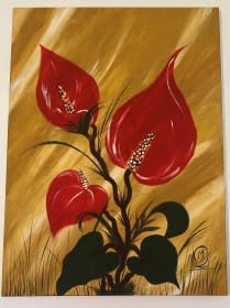 "Anthuriums vintage" von Maria EL auf art24