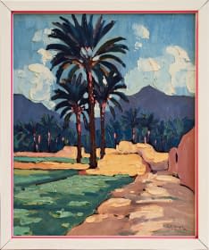 "Oasis d’Agga Jebel Bani (dt. Oase von Agga Jebel Bani)" by Ch. A. Mangin on art24