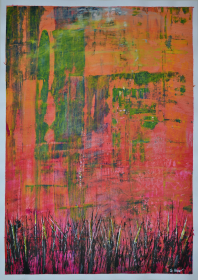 "reeds on the shore" by Sandra Hine on art24