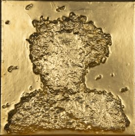"Head - golden Spirit" by Eugen Meier Mathévie on art24