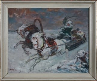 "Trojka (dt. Troika (Dreigespann))" by Emanuel Pryl on art24