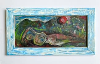 "Domboldalon fekvő akt/Am Hügel leigender Akt" by Katalin Szabadi on art24