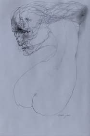 "Akt rajz VI/ Akt Zeichnung VI" by Ruttkay Sándor on art24