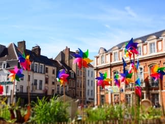 "Colorful City" by Euphor on art24