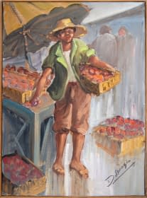 "Obstverkäufer" by Artist Wanted on art24