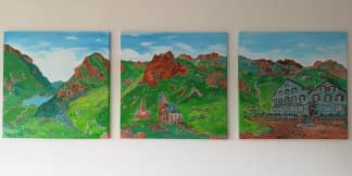 "Meglisalp Triptychon" by Simon D. Streit on art24