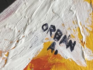 "Zászlót tartó/Flagge haltend" by Attila Orbán on art24