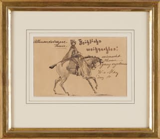 "Reiterstudie (Postkarte)" by Walther von May on art24