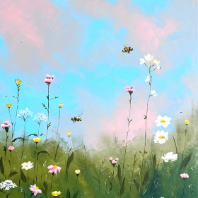 "Wiese und Abendsonne" de Ivonne Wild sur art24