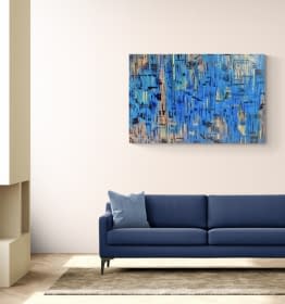 "Blue sky and gold sun" by PamKes on art24