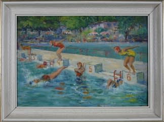 "Dívěí štafeta (dt Mädchen-Staffel)" by Emanuel Pryl on art24