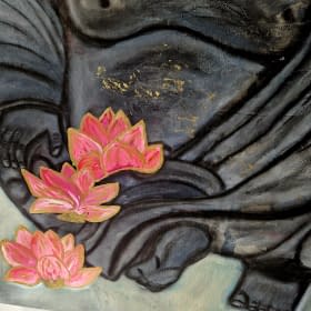 "Buddha under Cherry" by Art by Tina N. on art24